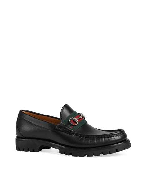 lug sole gucci loafers